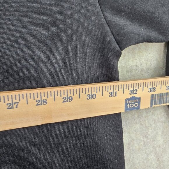 Black Mens 7XL Pullover Half-Zip Sweatshirt Polyester Blend Relaxed Fit - Picture 7 of 7